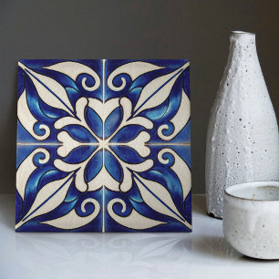 Indigo Azulejo Azul Portugués Lisboa Decorativo C