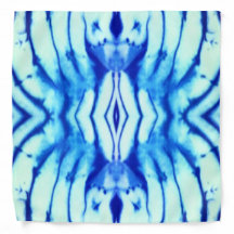 Indigo Blue Tie Dye Bandana