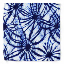 Indigo Blue Tie Dye Bandana