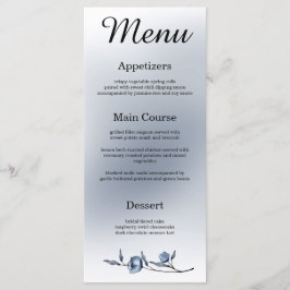 Indigo Romance Wedding Menu