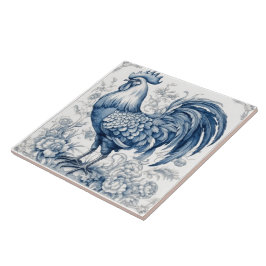 Indigo Rooster Azulejo Tiles