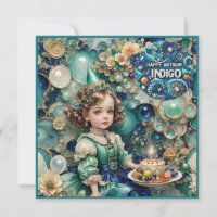 INDIGO ~ Tarjeta de cumpleaños ~ Chica joven ~