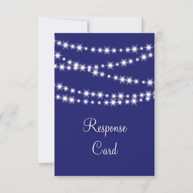 Indigo Twinkle Lights RSVP (Anverso)