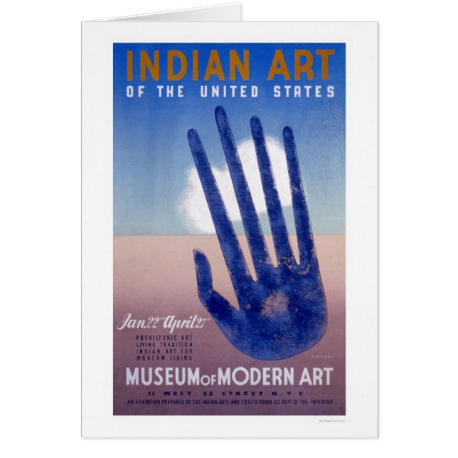 Indio del arte moderno del museo WPA 1938 (Frente)