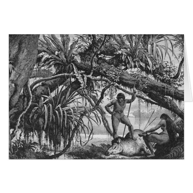 Indios de Caripuna con el tapir (Anverso (Horizontal))