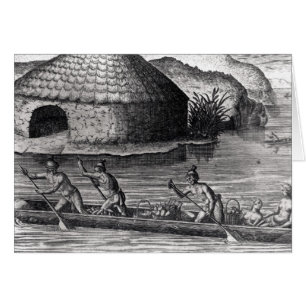 Indios de la Florida que almacenan sus cosechas
