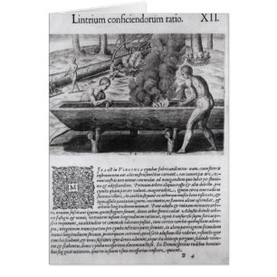 Indios de Virginia que hacen los barcos del