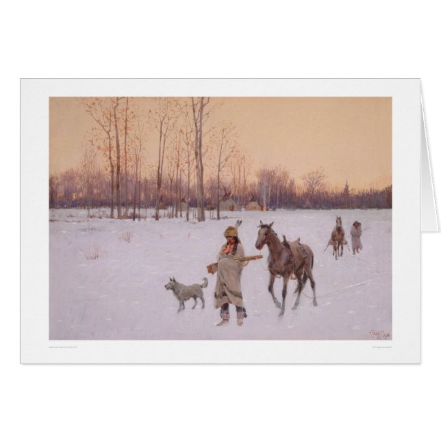 Indios en la nieve (0565A) (Anverso (Horizontal))