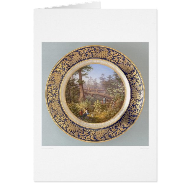 Indios en Sitka, placa del bosque de Alaska (Frente)