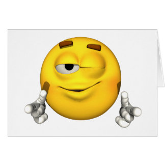Individuo de la emoción - tarjeta del guiño