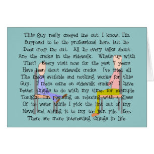 Individuo espeluznante de la grieta de la acera