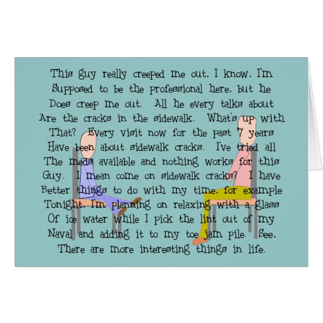 Individuo espeluznante de la grieta de la acera (Anverso (Horizontal))