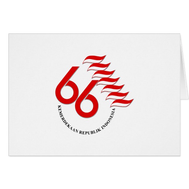 Indonesia 66 Tahun (Anverso (Horizontal))