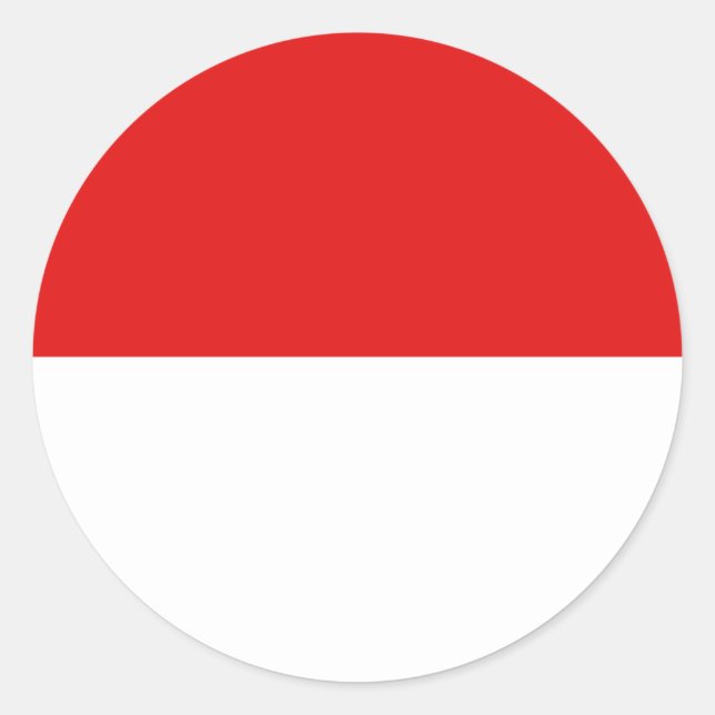 Indonesia Fisheye Flag Pegatina (Anverso)