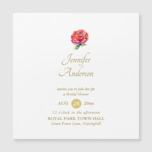 Indulgente Red Rose Watercolor Gold Briower