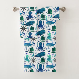 Infante de marina náutico azul del pulpo de la