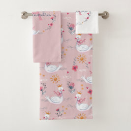 Infantería de la princesa de cerdo con niños rosad