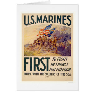 Infantes de marina - primero luchar en Francia