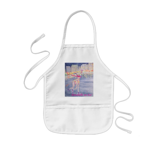 Infantil ¡Annabelle en el hielo! El delantal del niño (Frente)