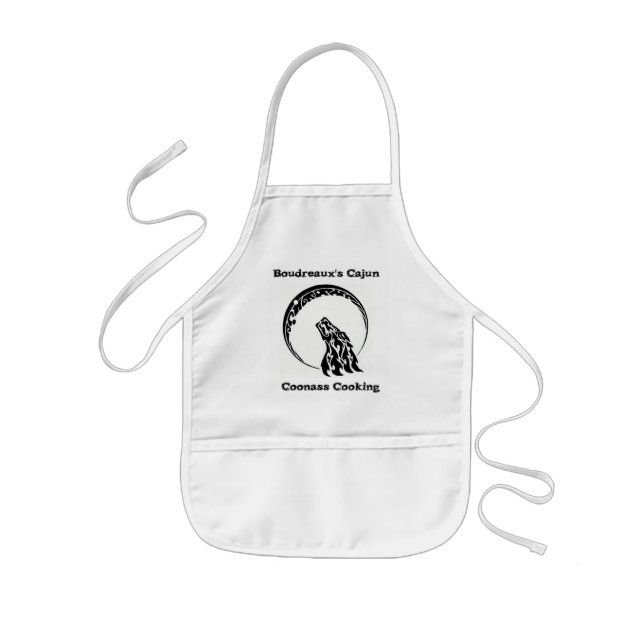 Infantil Cajun Coonass de Boudreaux que cocina el delantal (Frente)