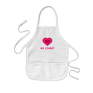 Infantil Cocinero del delantal #2 del corazón del amor de