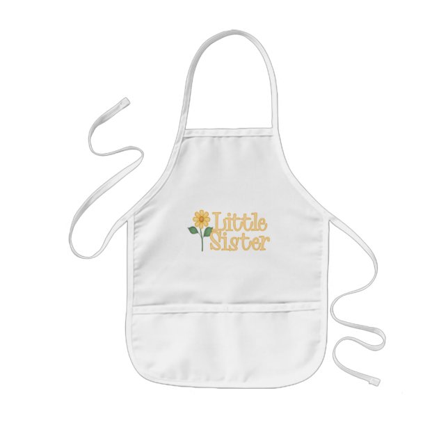 Infantil Delantal amarillo de la pequeña hermana de la (Frente)
