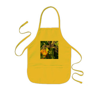 Infantil Delantal amarillo de Sun con tema del jardín del