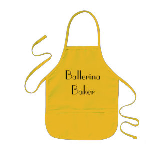 Infantil Delantal amarillo del panadero de la bailarina y