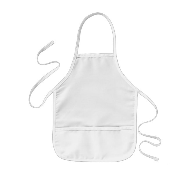 Infantil delantal blanco (Frente)