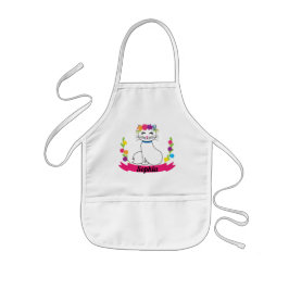 Infantil delantal conocido personalizado gato lindo de los