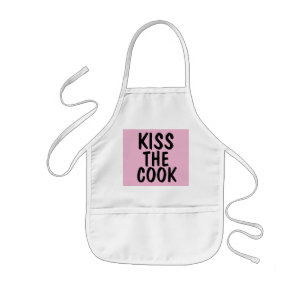 INFANTIL DELANTAL DE COCINA PARA NIÑAS KISS THE COOK