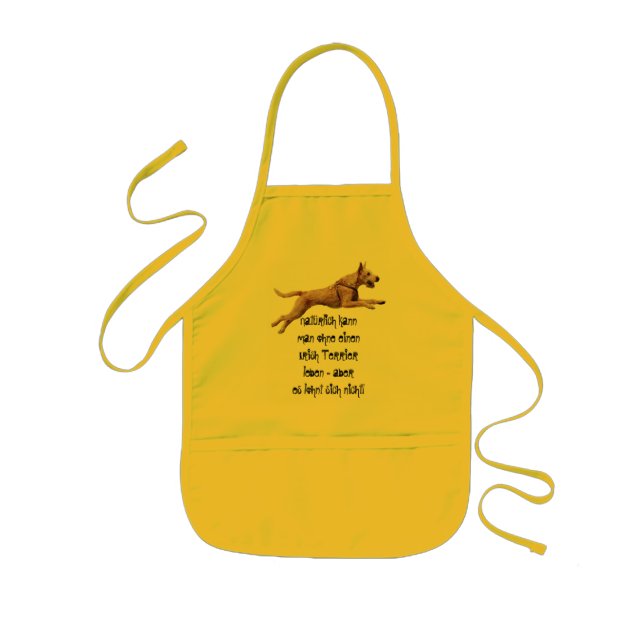 Infantil Delantal de cocinero “Natural puede… “ (Frente)