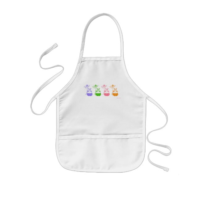 Infantil delantal de daisy bunny (Frente)