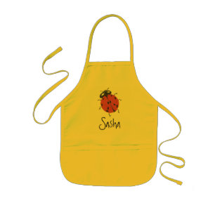 Infantil Delantal de Karate Kat mariquita--para personaliza