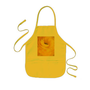 Infantil Delantal de los chicas del rosa amarillo