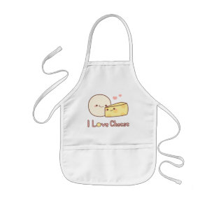 Infantil Delantal de los quesos del amor