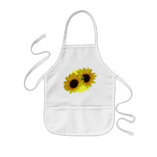 Infantil Delantal del Bbq del girasol del niño de Cheeful