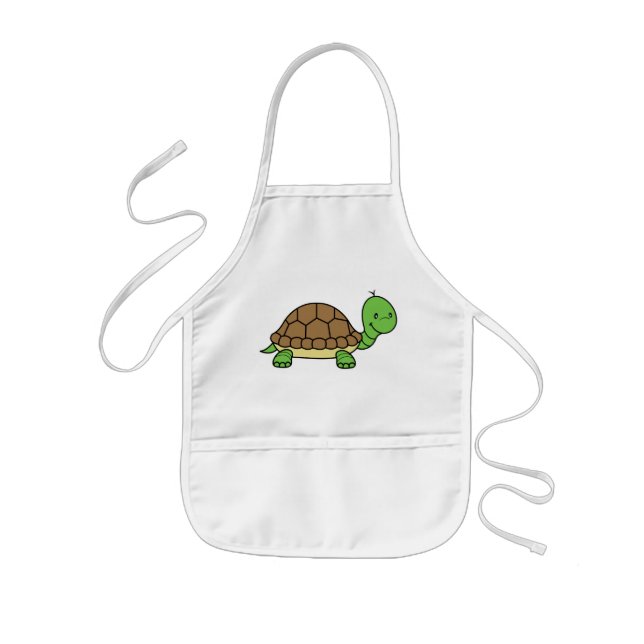 Infantil Delantal del bebé de la tortuga (Frente)