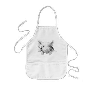 Infantil Delantal del cochinillo
