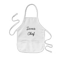 Delantal del cocinero de Sous para los niños
