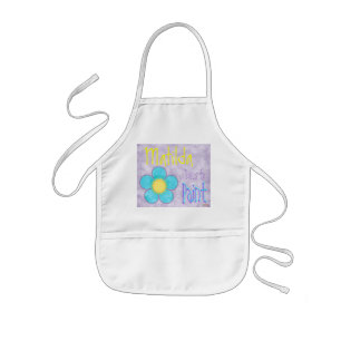 Infantil Delantal floral de la pintura