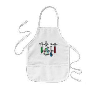 Infantil Delantal Geeky del científico de la química del