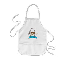 Infantil Delantal Gráfico para Niños "Pequeño Chef"