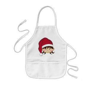 Infantil Delantal lindo del duende del navidad