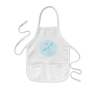Infantil Delantal lindo del muñeco de nieve del dibujo