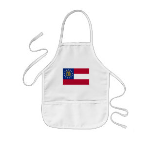 Infantil Delantal para niños con la bandera de Georgia