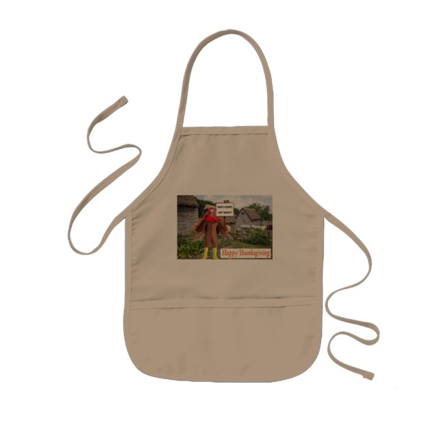 Infantil delantal para niños. Feliz Día de Acción de Gracia (Frente)