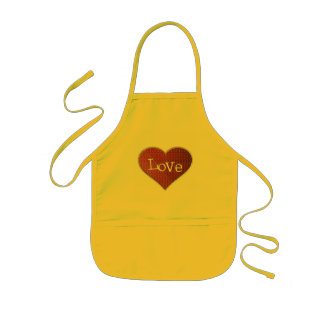 Infantil Delantal para niños Love
