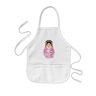Infantil Delantal para niños Matryoshka niña china con HanF