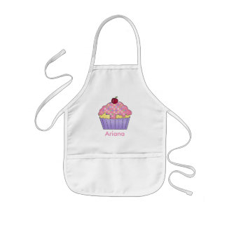 Infantil Delantal personalizado de la magdalena de Ariana